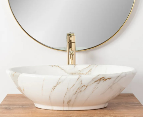 Умывальник Rea Pamela Shiny Aiax Marmur U9685 Умывальник Rea Pamela Shiny Aiax Marmur U9685
