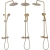 Душевая система Rea Vincent gold matt P6602 Душевая система Rea Vincent gold matt P6602