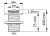 Донный клапан для раковины CeramaLux RD014 без перелива