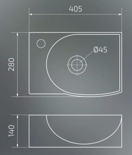 Умывальник Gid Bm9276L