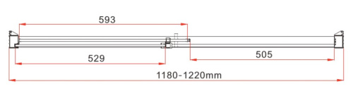 Душевая дверь Vincea Lugano VDS-1L120CLB-1