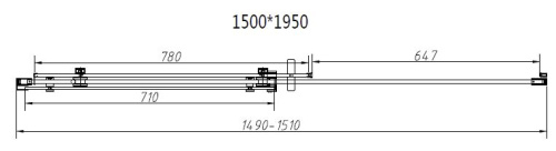 Душевая дверь Vincea Como-N VDS-4CN150CL