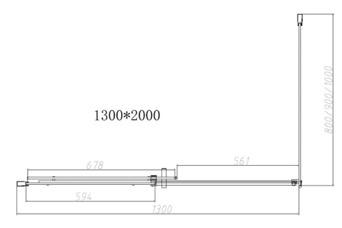 Душевой уголок Vincea Dice VSR-4D9013CLB