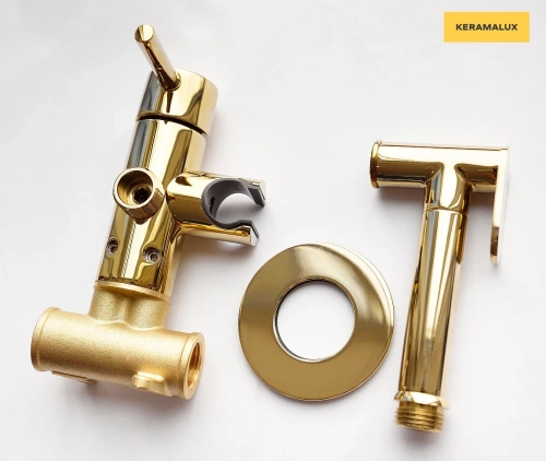 Гигиенический душ CeramaLux KRS/002 золото светлое