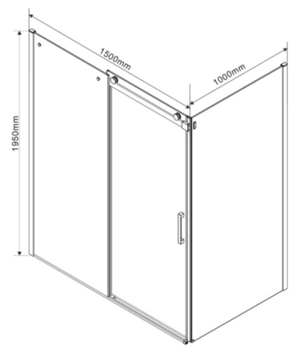 Душевой уголок Vincea Como VSR-1C1015CL