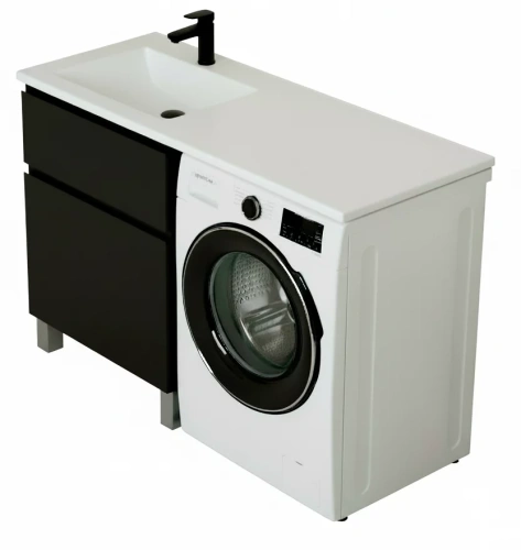 Тумба напольная Vela Мира 38Н под Kamilla 100 (черный) TU1620