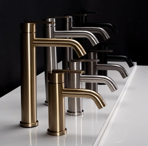 Смеситель для умывальника Rea Ontario gold matt B5509