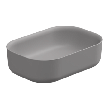 Раковина накладная 60x42 см GSG Ceramic Design Hit! HILAVRE60038, Fumo Matt