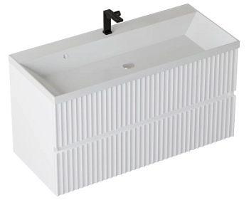 Тумба подвесная Vela Волна 100П под Classica (белый мат) белый гола TU9255