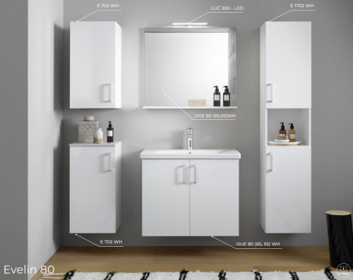 Тумба подвесная Kolpa-san Evelin OUE 80 White matt 573830