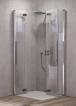 Душевой уголок Kolpa-San Polaris Fold Q 100 silver brill transparent 516110