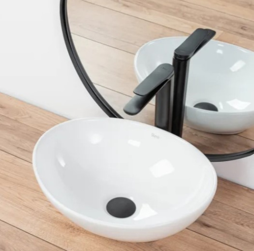 Смеситель для умывальника Rea Creek Black matt B8404