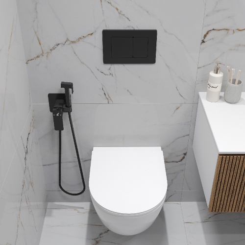 Комплект Oliveeka инсталляция OL-MQ-003 с унитазом OL-6016 и кнопкой OL-E12-MB