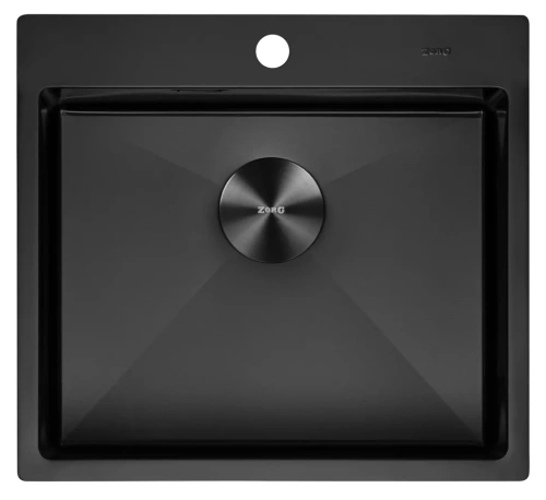 Мойка кухонная Zorg ZRN 5055 premium PVD Gunblack