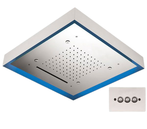 Верхний душ потолочный с подсветкой 57 см Remer 357LS57NC Верхний душ потолочный с подсветкой 57 см Remer 357LS57NC