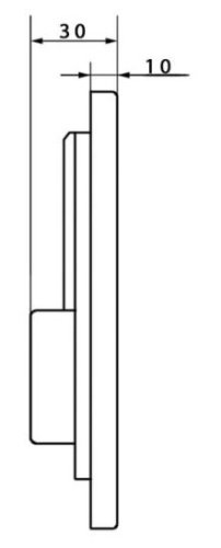 Кнопка для инсталляции Caprigo LINE ABS хром LA002-crm
