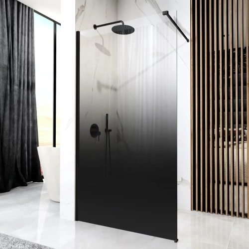 Душевая стенка Rea Aero Ombre Black 120x195 K2462
