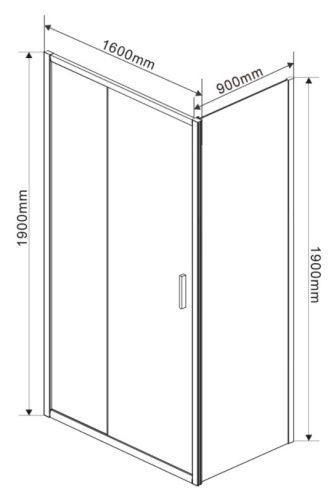 Душевой уголок Vincea Garda VSR-1G9016CL