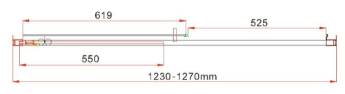 Душевая дверь Vincea Garda VDS-1G125CL