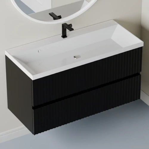 Тумба подвесная Vela Волна 80П под Classica (черный мат) черный гола TU2281