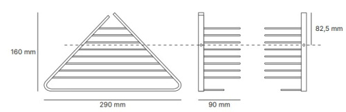 Полка угловая для душа Carimali 99113-CR