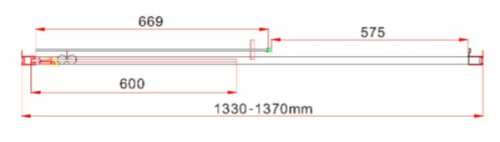Душевая дверь Vincea Garda VDS-1G135CL