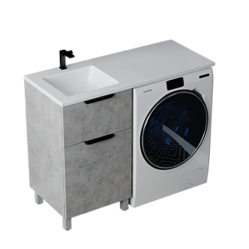 Тумба напольная Vela Каскад Хекси 48Н под Kamilla 110 (бетон Чикаго) TU252462