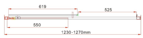 Душевая дверь Vincea Garda VDS-1G125CLGM