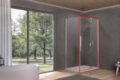 Душевая дверь Kolpa-San Polaris D 100-L silver brill transparent 515450