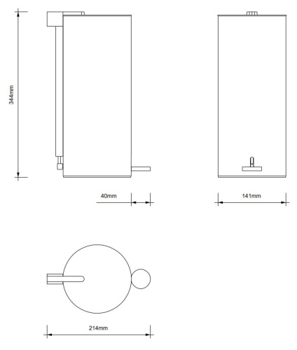 Ведро с педалью Decor Walther BIN 3 0612760