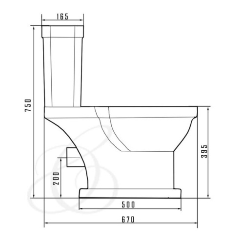 Унитаз напольный Caprigo Tempo 4713