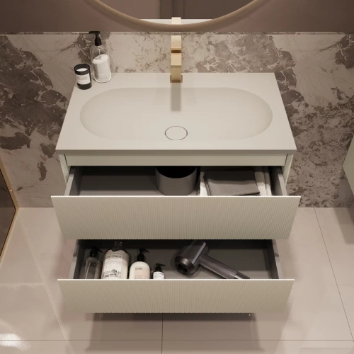 Тумба подвесная Vincea Welle 800 M.Beige Soft-touch VMC-2WL800MBG