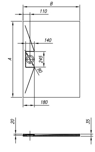 Душевой поддон Kolpa-san Acro 100x90 white 560940