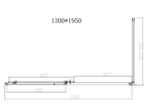 Душевой уголок Vincea Slim-N VSR-4SN8013CGB