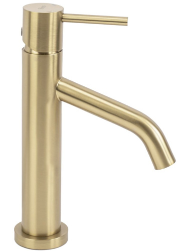 Смеситель для умывальника Rea Level gold matt B6218