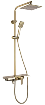 Душевая система Rea Bravo gold matt P4121 Душевая система Rea Bravo gold matt P4121