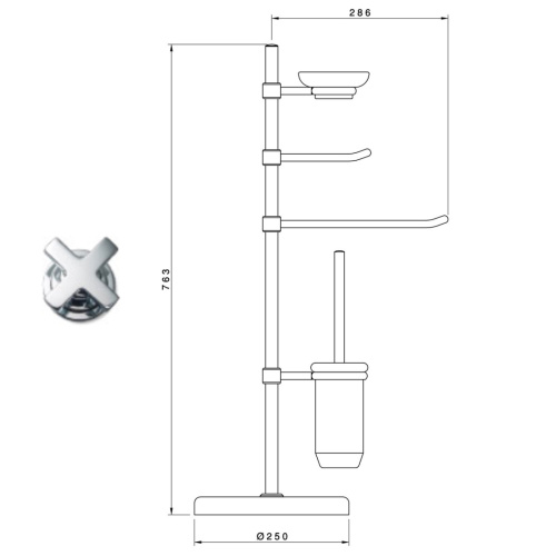 Напольная стойка Nicolazzi 1496BCR