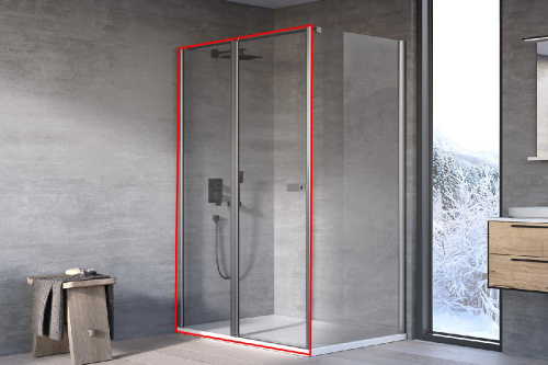 Душевая дверь Kolpa-San Andromeda D 140 silver brill transparent 516550