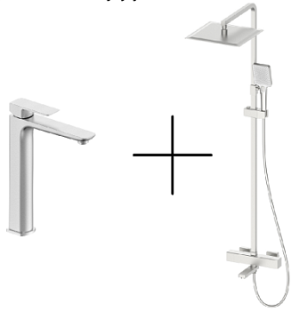 Душевая стойка со смесителем Oliveeka OL-739901+239003-BN