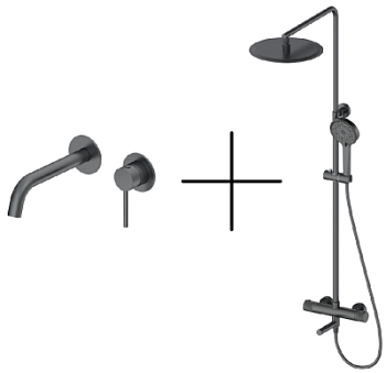 Душевая стойка со смесителем Oliveeka OL-739902+88869017-BGM