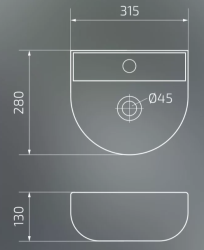 Умывальник Gid N9136