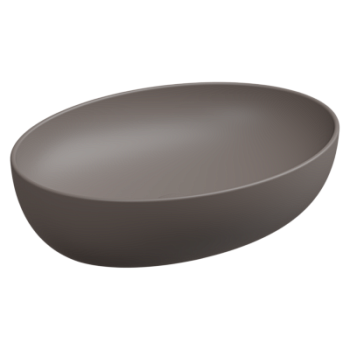 Раковина накладная 55x42 см GSG Ceramic Design Easy EALAVOV55029, Tortora Matt