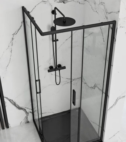 Душевой уголок Rea Punto Black 80x80 K4800