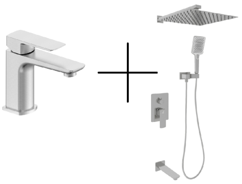 Набор душевой со смесителем Oliveeka OL-88939003+139003-BN