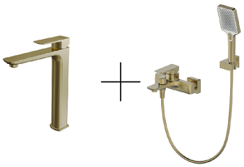 Душевая система для ванны со смесителем Oliveeka OL-639003A+239003-BG