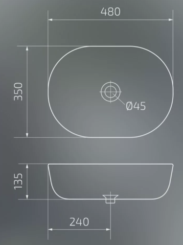 Умывальник Gid N9026b