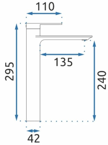 Смеситель для умывальника Rea Storm Black B9988