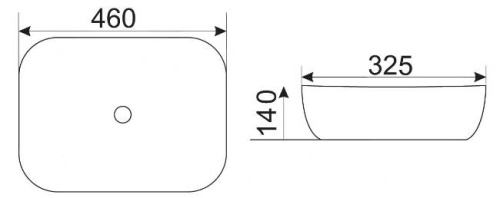 Умывальник CeramaLux D1333H021