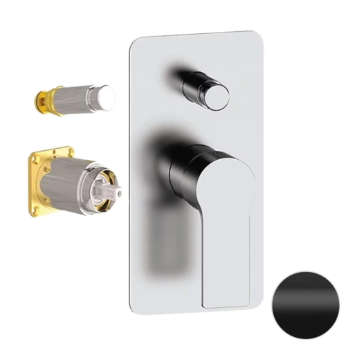 Смеситель для душа Remer Energy EY09KBNO, черный матовый