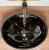 Умывальник Rea Sofia Black Marble U5611